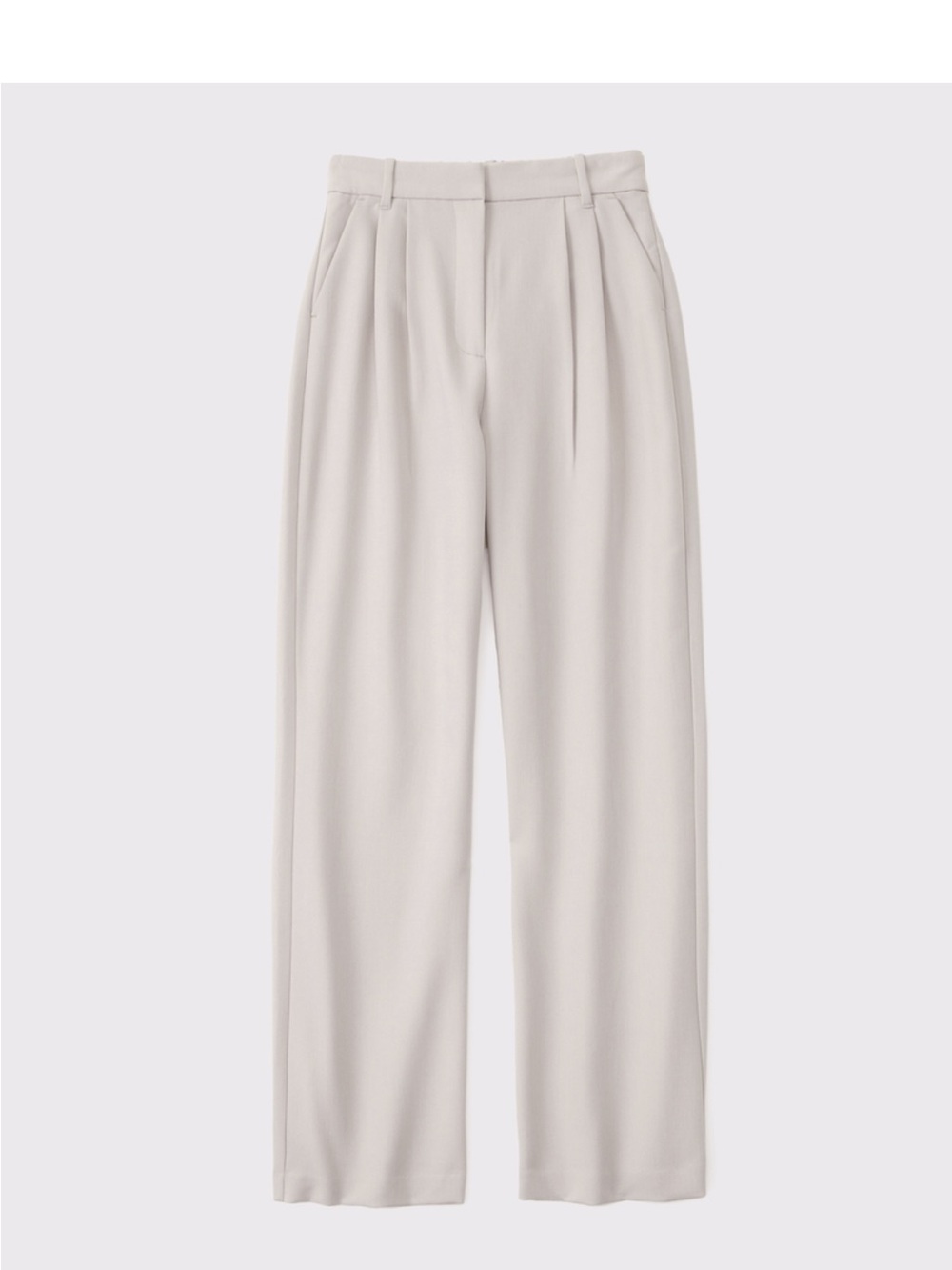 Abercrombie Women's Curve Love A&F Sloane Tailored Wide Leg Pant